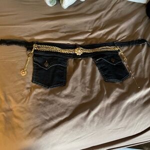 Custom REQUEST Order for Handcrafted Denim Pocket Belt